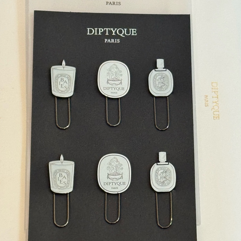 COPY - Diptyque Paris Silver+metal Paper Clips Set. Rare. From Paris. Set of 6.…